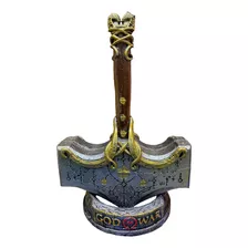 Martelo Thor God Of War Ragnarok Mjolnir Com Base Cosplay