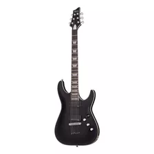 Guitarra Eléctrica Schecter C-1 Platinum De Caoba Satin Black Satin Con Diapasón De Ébano