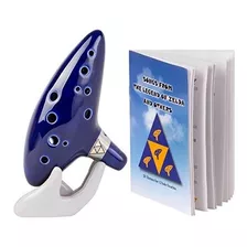 Legend Of Zelda Ocarina 12 Hoyos Con Libro De Canciones