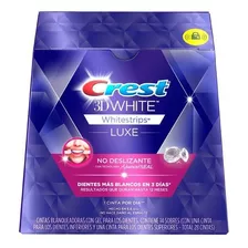 Caja De Tiras Para Blanquear Los Dientes Crest 3dwhite Whitestrips Luxe De 14 Unidades