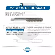 Machos De Roscar - Rosca Metrica 12x1.25- Ind. Argentina