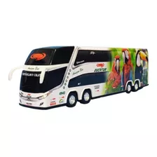 Brinquedo Miniatura Ônibus Eucatur Branco 1800 Dd 30cm