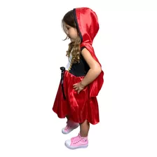 Vestido Infantil Chapeuzinho Vermelho Com Capuz