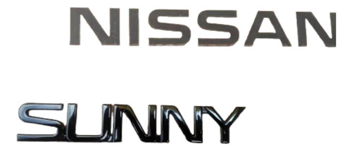 Emblema Nissan Sunny Negro Para Tsuru 3 Foto 2