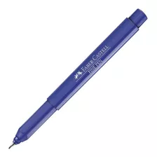 Caneta Faber Castell Hidrográfica Fine Pen 0,4mm Ultra Fina Cor Da Tinta Azul Cor Do Exterior Cor