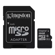 Tarjeta De Memoria Kingston Sdcs Canvas Select Con Adaptador Sd 16gb