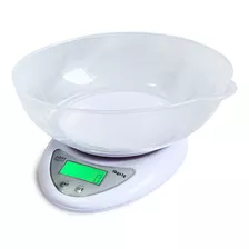 Balança Digital De Precisão Cozinha 5kg Com Pote, Led Pilhas