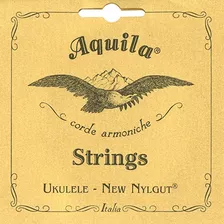 Aquila Ukulele Strings, Soprano Baja G Nylgut Slwg 5u, Blanc