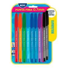  Bolígrafos Paper Mate 100st X10 Colores Surtidos