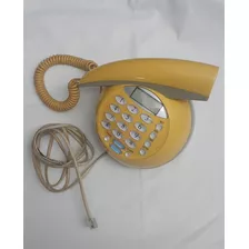 Teléfono Fijo Retro Amarillo Imantado