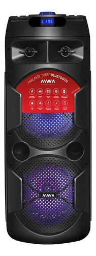 Torre De Sonido Aiwa Aw-t451d-sn Portátil Con Bluetooth  Negro 110v/240v