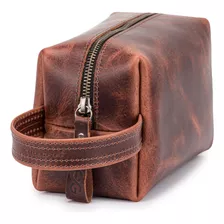 Necessaire Masculina Organizador P/viagem Couro Legítimo