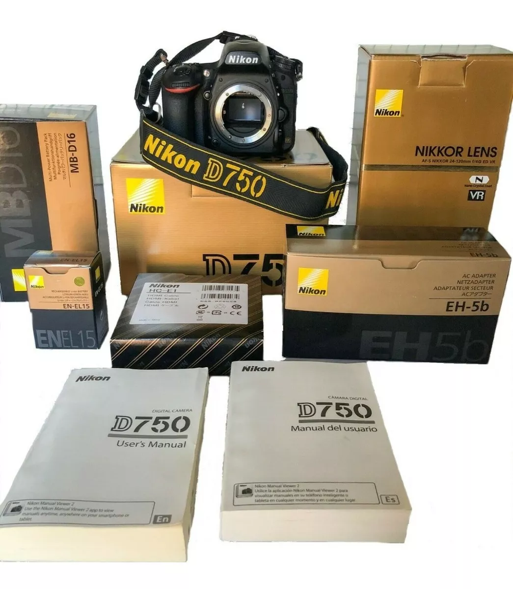 Original Nikon D750 Digital Camera 24-120mm 4k Lens
