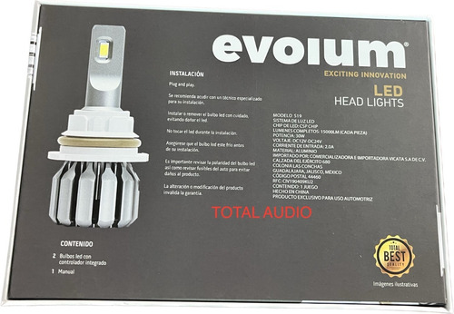 Hyper Led Evolum Ultimate 30mil Lumenes Auto Moto + Regalo Foto 6