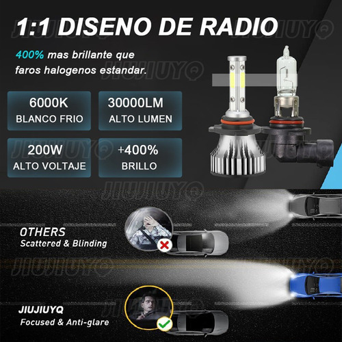 Kit Foco Led 4 Caras Alta/baja Para Chrysler Pt Cruiser01-10 Foto 7