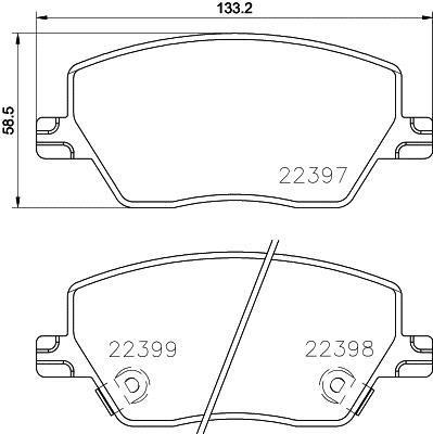 Set-4 Balatas Delanteras Dodge Neon L4 1.4l 17/18 Brembo Foto 2