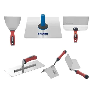 Kit Durlock Herramientas Bremen 6pz Espatula Llana Plato Dgm