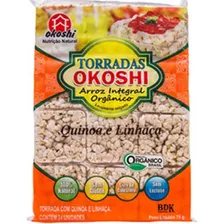 Torrada De Arroz Integ. Orgânica Quinoa E Linhaça 75g Okoshi