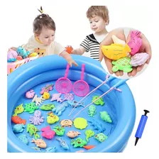 Juguete De Juego De Pesca Piscina Para Niños Pequeños 40pz