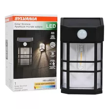 Luz De Linterna Cuadrada De Montaje En Pared Solar Sylvania 