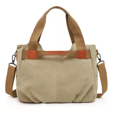 Bolso De Lona Para Mujer, Bolso Casual De Un Solo Hombro