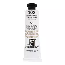 Tinta À Óleo Corfix 37ml - Branco Titânio 102