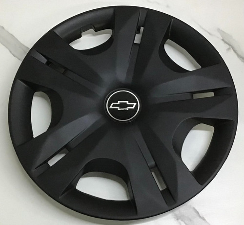 4 Tapones Deportivo Negro Mate Chevrolet R15 Aveo Sonic Onix Foto 2