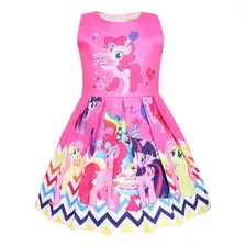 Chica Vestidos 0531 Verano Princesa Pequeno Pônei Arco Iris