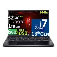  Acer Nitro V 15 144hz Ci7-13620h 32gb, 1tb Ssd, Rtx4050 6gb