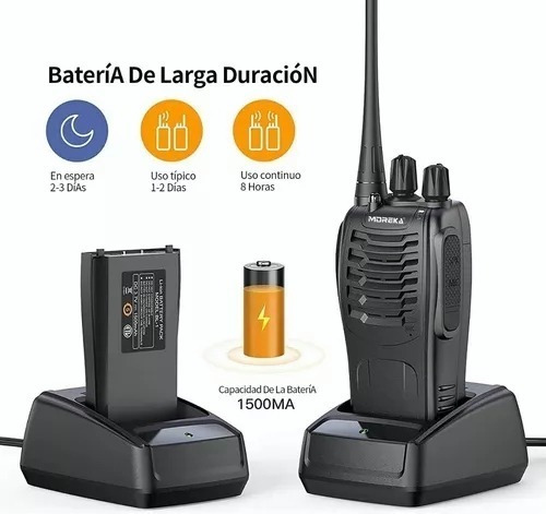 Radios Walkie Talkie Recargable, Altavoces Con Micrfono4pc Foto 5