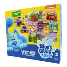Blue Clues & You 12 Puzzles Grandes De 2 Piezas