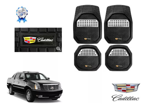 Tapetes 4pz Bandeja 3d Logo Cadillac Escalade Ext 07 A 13 Foto 3
