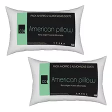 Almohada Cdi American Pillow 50x70 Cm. Blanco X2 Pack Ahorro