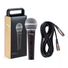 Microfono Stagg Sdm50 Dinamico + Estuche Cable + Color Negro