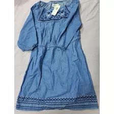 Vestido De Niña Manga 3/4 Nuevo Marca Old Navy Talle 5