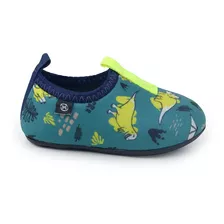 Sapato Infantil Masculino Molekinho Dino Turquesa- 2617.100