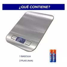 Báscula Cocina Digital Chic Fantasy Multi Escala Digital Capacidad Máxima 10 Kg Color Plata