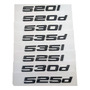 Emblema Bmw 520i M5 Letras Numero Plateado Serie 5 BMW 120 i