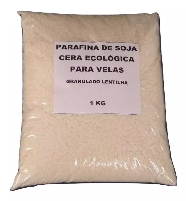 1 Kg- Parafina Soja Vegetal Cera Mix Eco Lentilha P Velas 