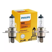 Par Lampada Philips Halogena H4 12v 60w/55w Standard 12342c1