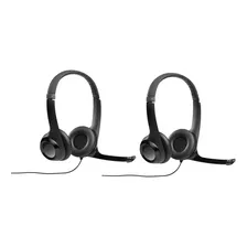 Kit Com 2x Headsets Logitech H390 Preto