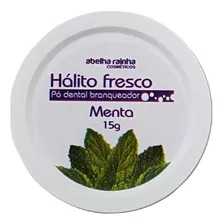 Pó Dental Branqueador Menta Hálito Fresco Abelha Rainha 15g