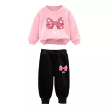 Conjunto Buzo Minnie Bebés Niña Otoño Invierno