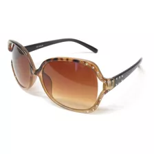 Lentes Casuales Wallis Armazón/micas Café Animal Print Pvc