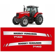 Kit Adesivos Trator Massey Ferguson Mf 7140 Completo R313