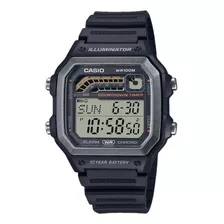 Reloj Casio Hombre Ws-1600h-1a Ø44mm Sumergible Color De La Malla Negro Color Del Bisel Negro Color Del Fondo Gris Oscuro