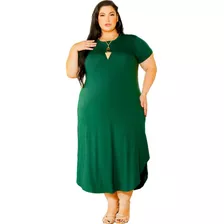 Vestidos Evangélicos Plus Size Transpassado Tubinho Social