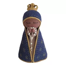 Nossa Senhora Aparecida Em Amigurumi Manto Fechado - Crochê