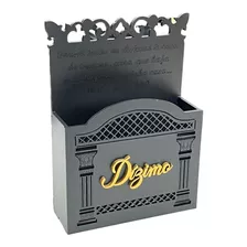 Porta Envelope Mdf Dízimos E Oferta Preto Colunas Do Templo