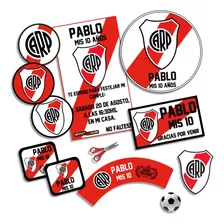 Kit Imprimible River Plate Personalizado Cumpleaños Candybar